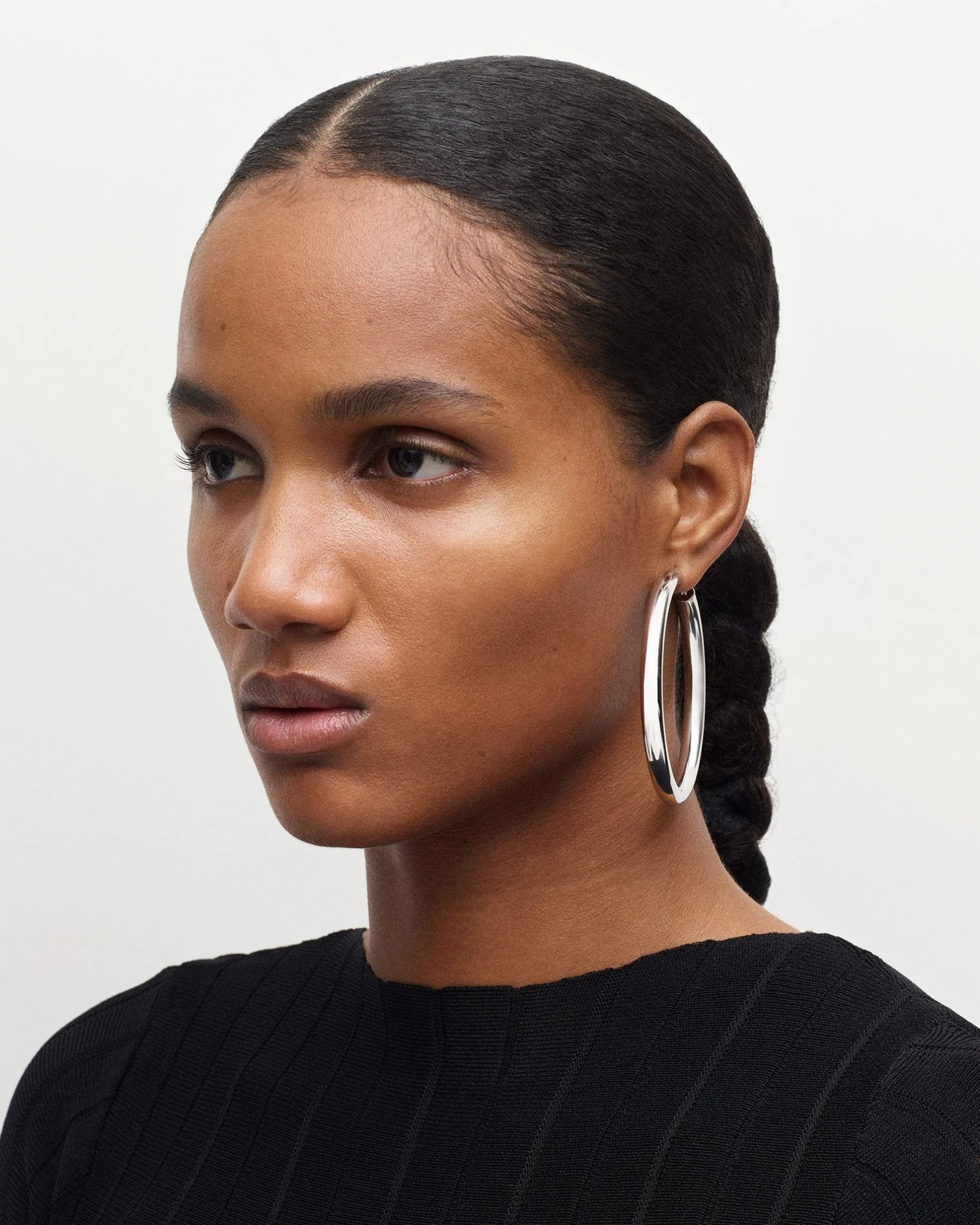 2.5" Perfect Hoops in Silver - Image 4